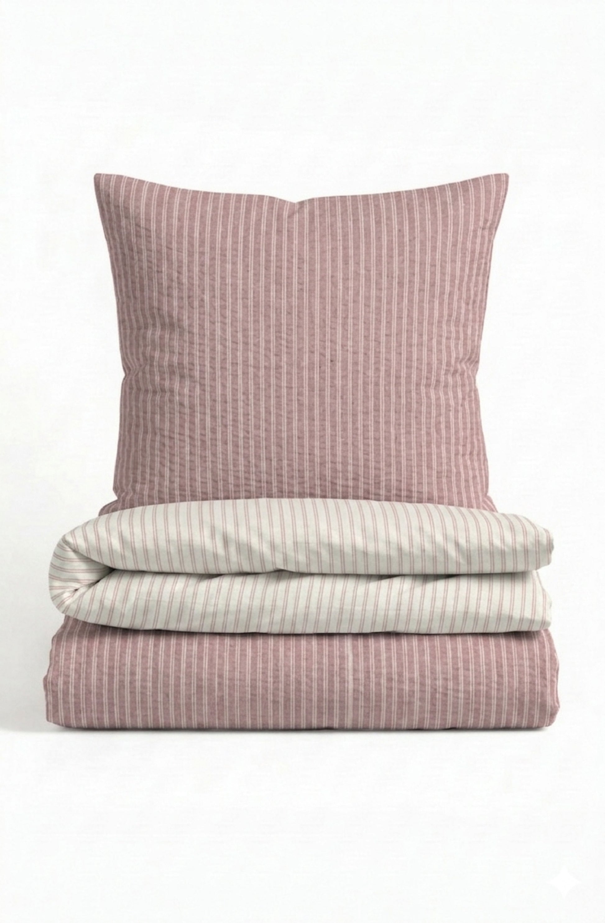 biberna Melange-Flanell Bettwäsche Rose – Melange-Flanell