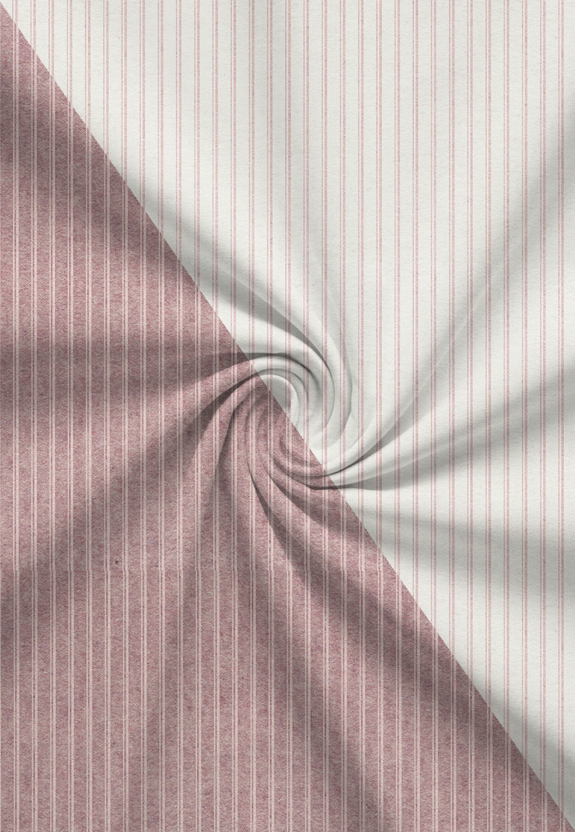 biberna Melange-Flanell Bettwäsche Rose – Stoffmuster Melange-Flanell