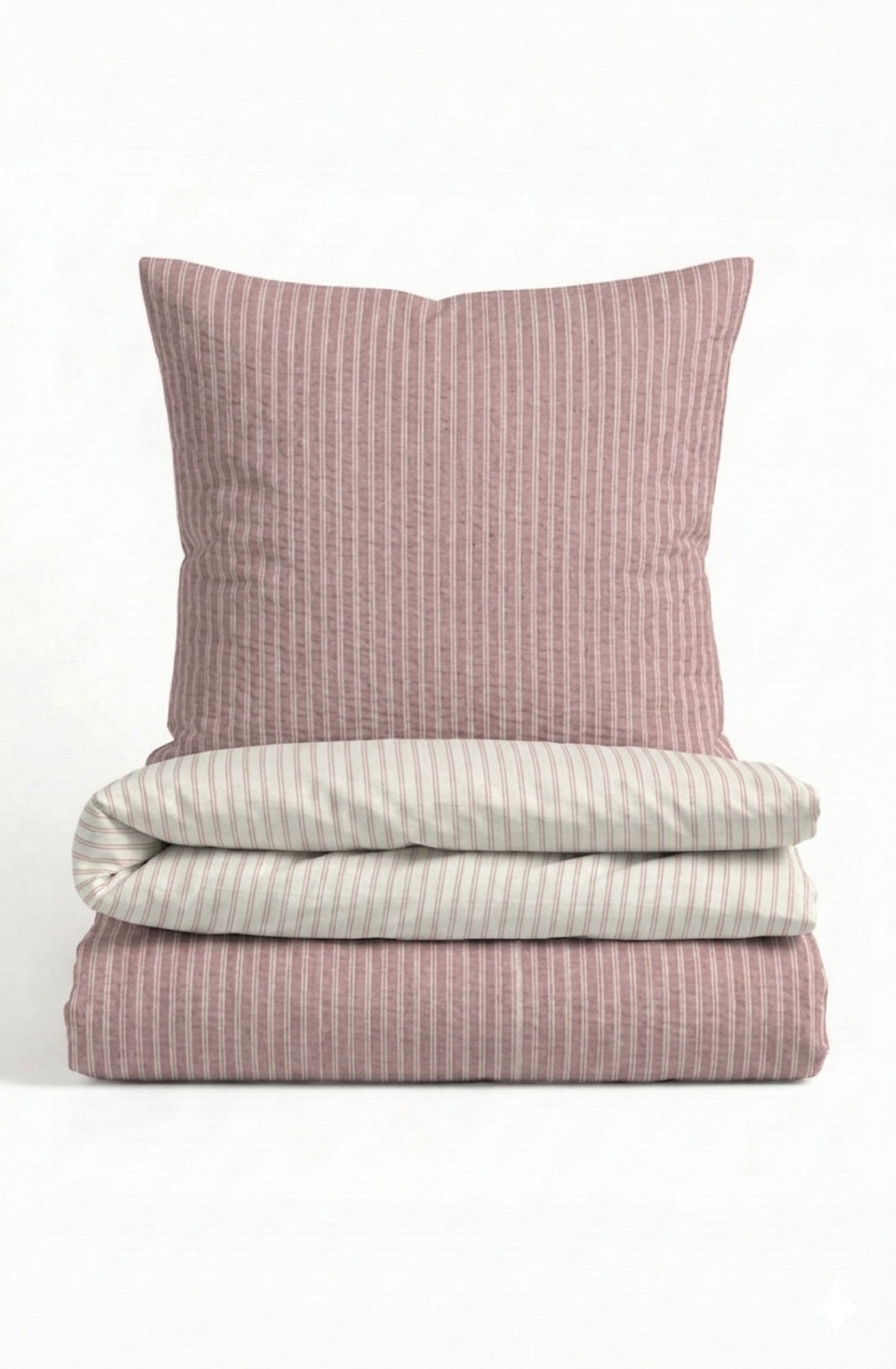 biberna Melange-Flanell Bettwäsche Rose – Melange-Flanell
