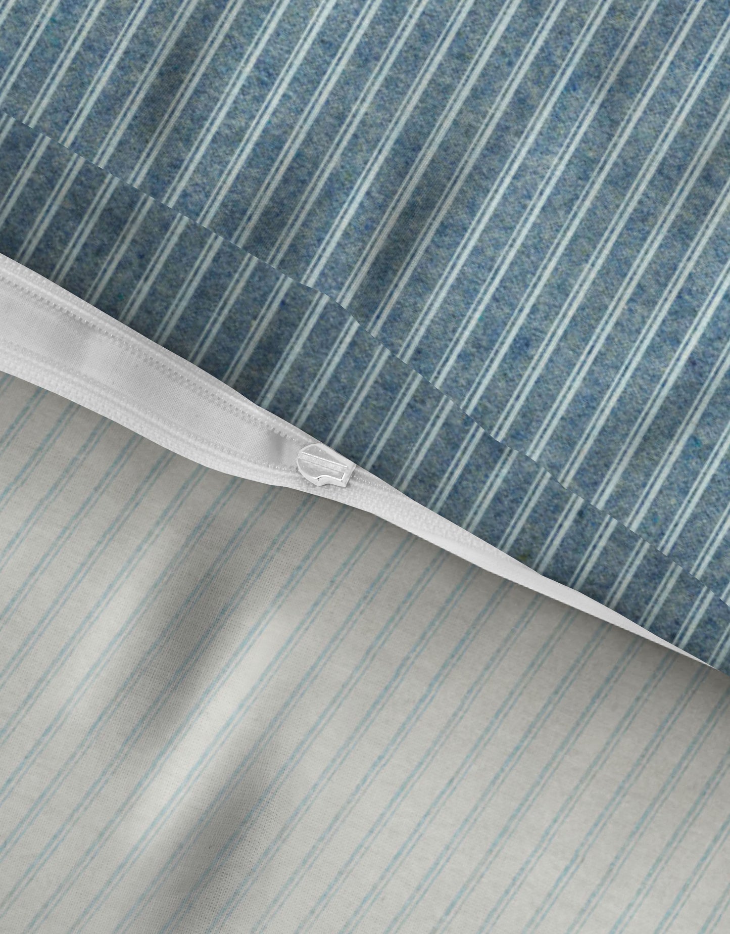 biberna Melange-Flanell Bettwäsche Blau – Produktdetail