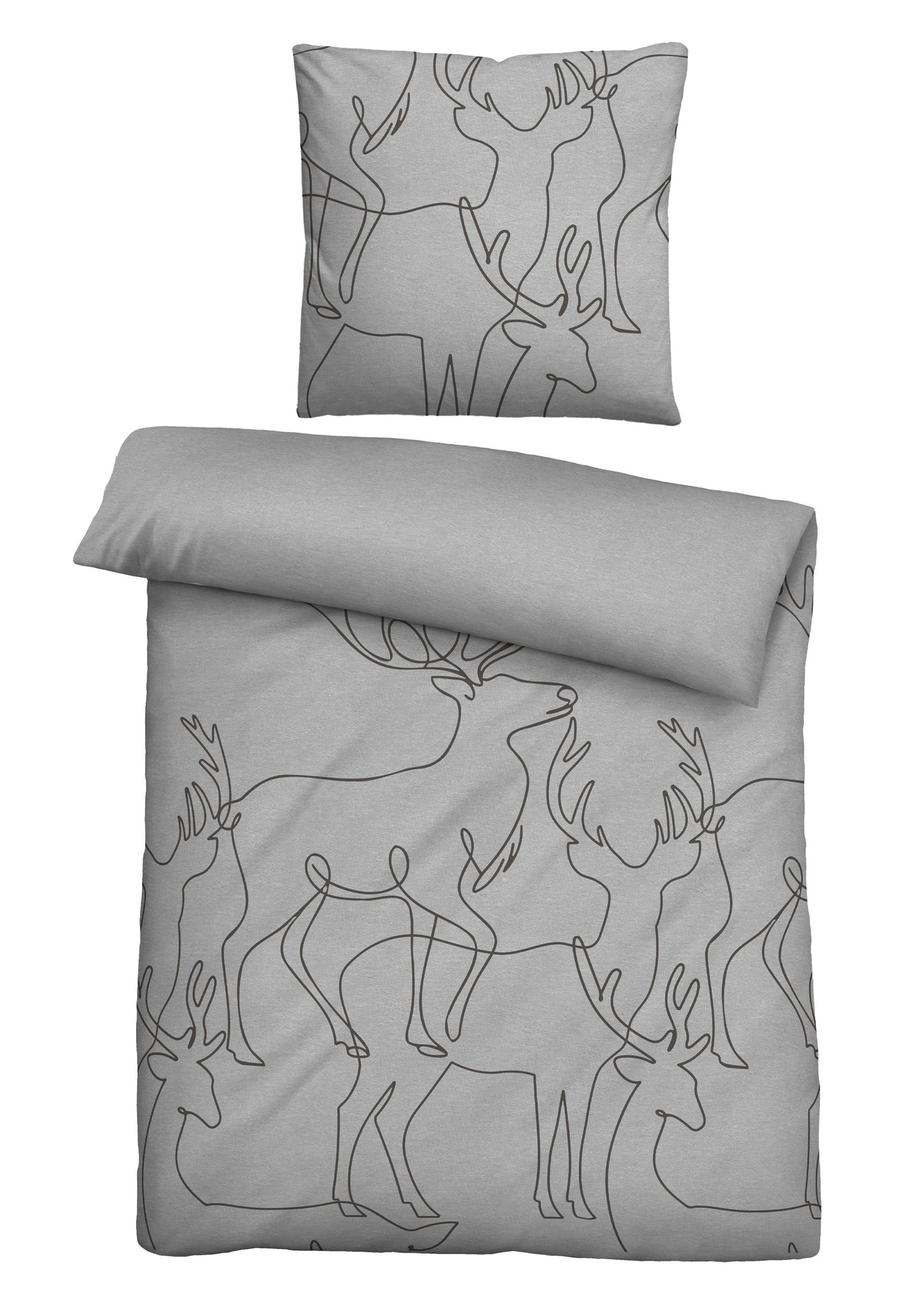 biberna Melange-Flanell Bettwäsche – Produktdetail