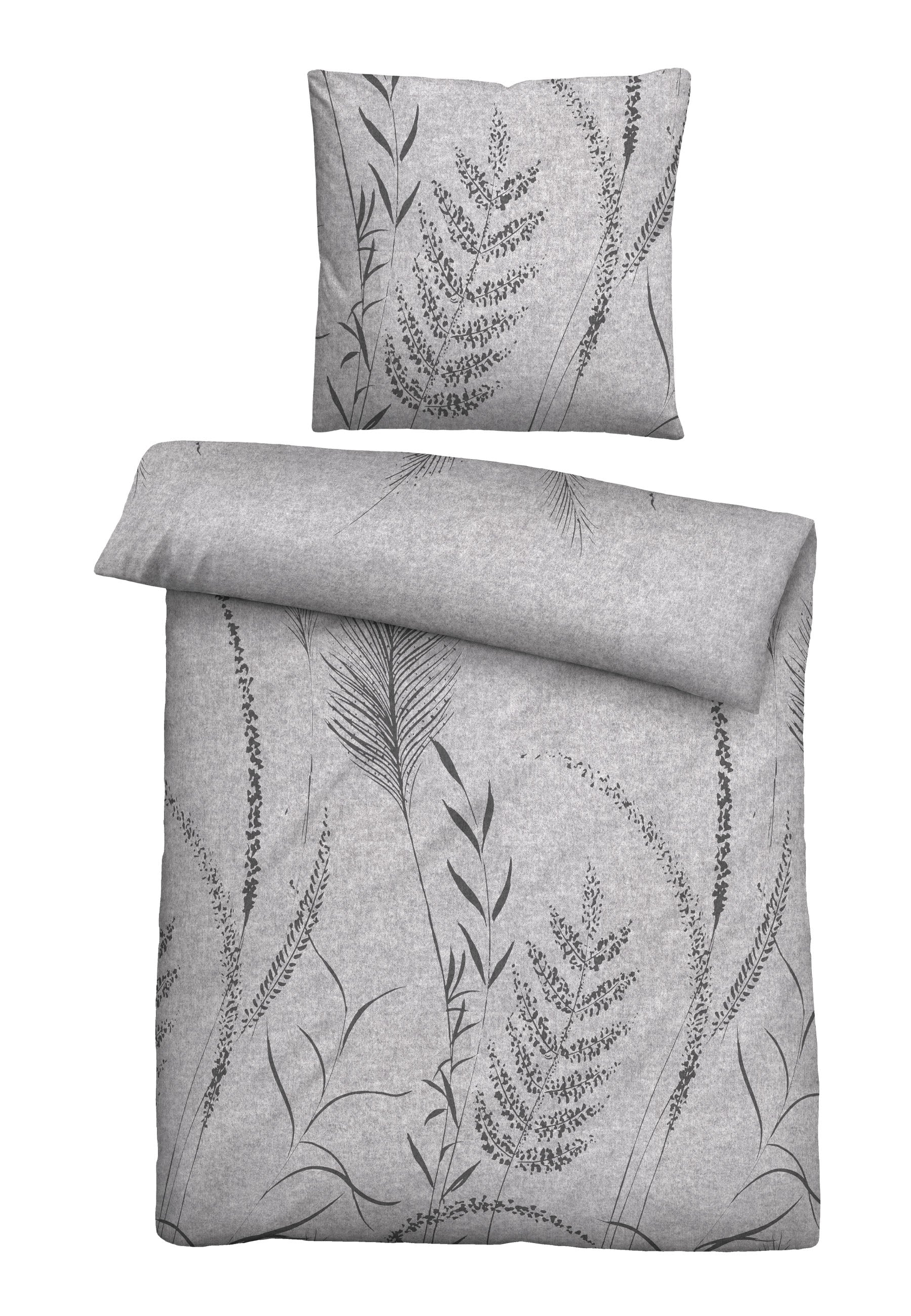 biberna Melange-Flanell Bettwäsche – Melange-Flanell
