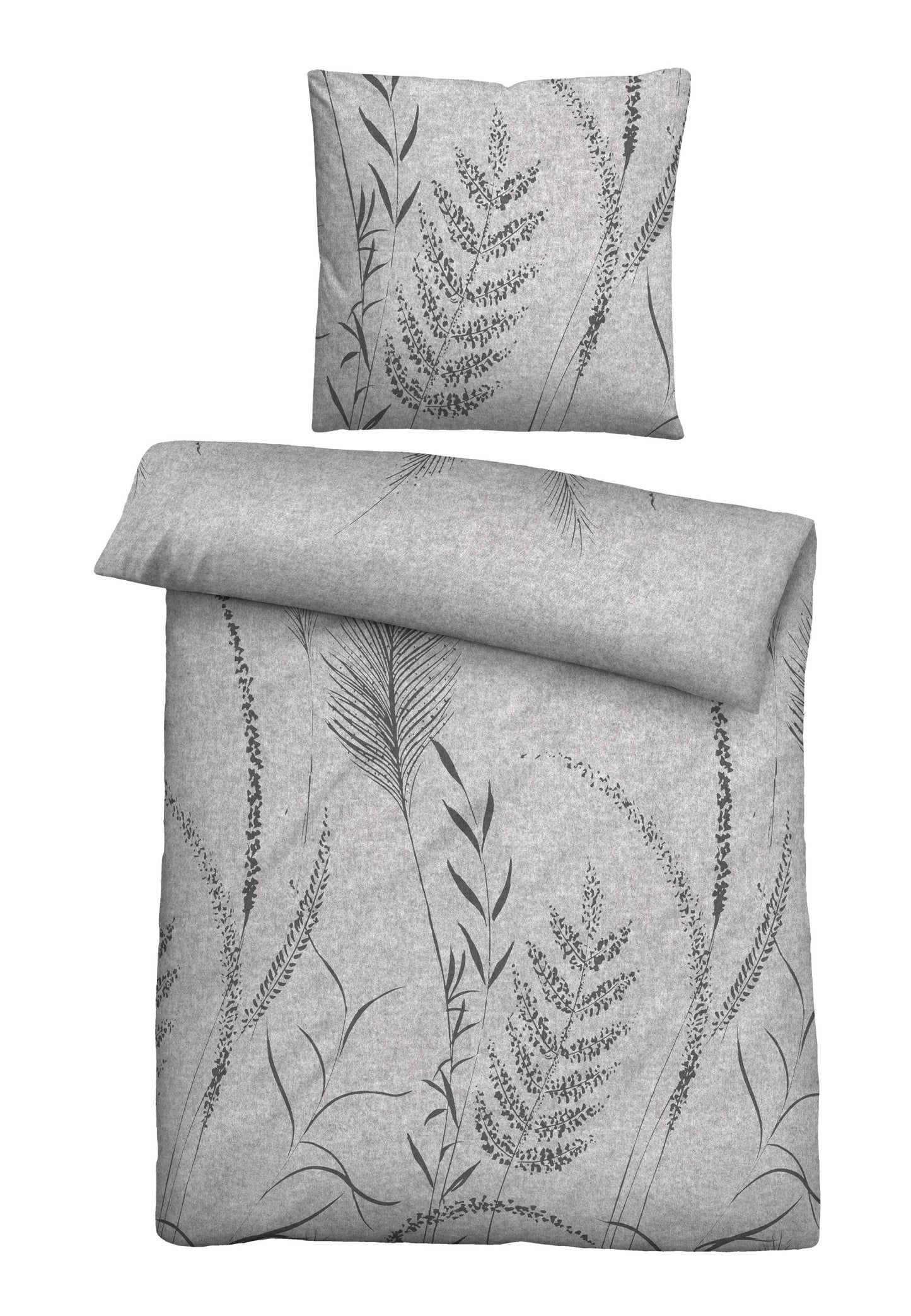 biberna Melange-Flanell Bettwäsche – Melange-Flanell Qualität – weiche Bettwäsche