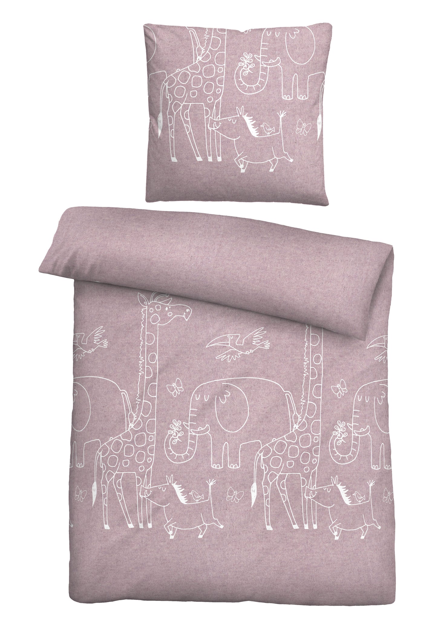 biberna Melange-Flanell Bettwäsche – Melange-Flanell