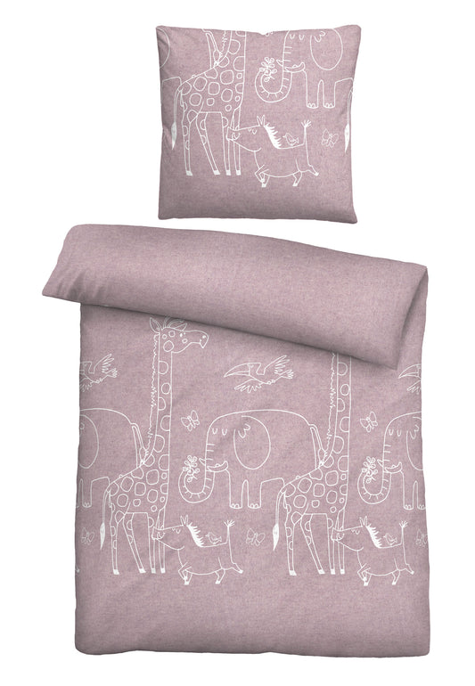 biberna Melange-Flanell Bettwäsche – Melange-Flanell