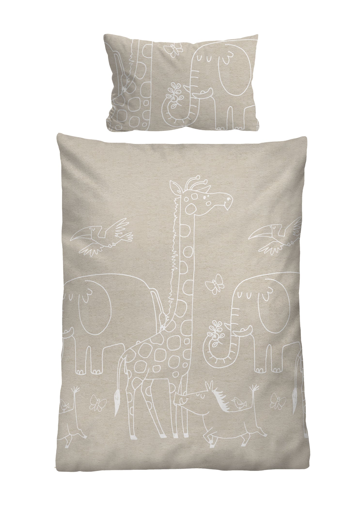 biberna Melange-Flanell Bettwäsche – Melange-Flanell