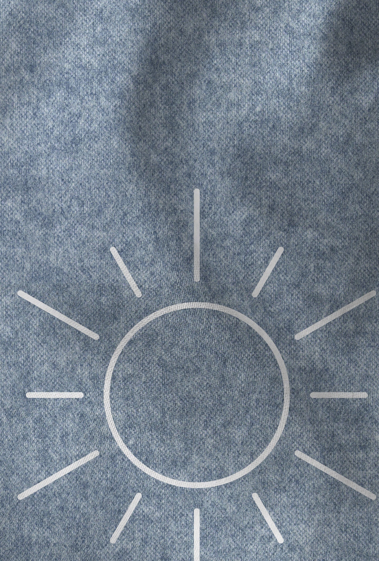biberna Melange-Flanell Bettwäsche Blau – Produktdetail