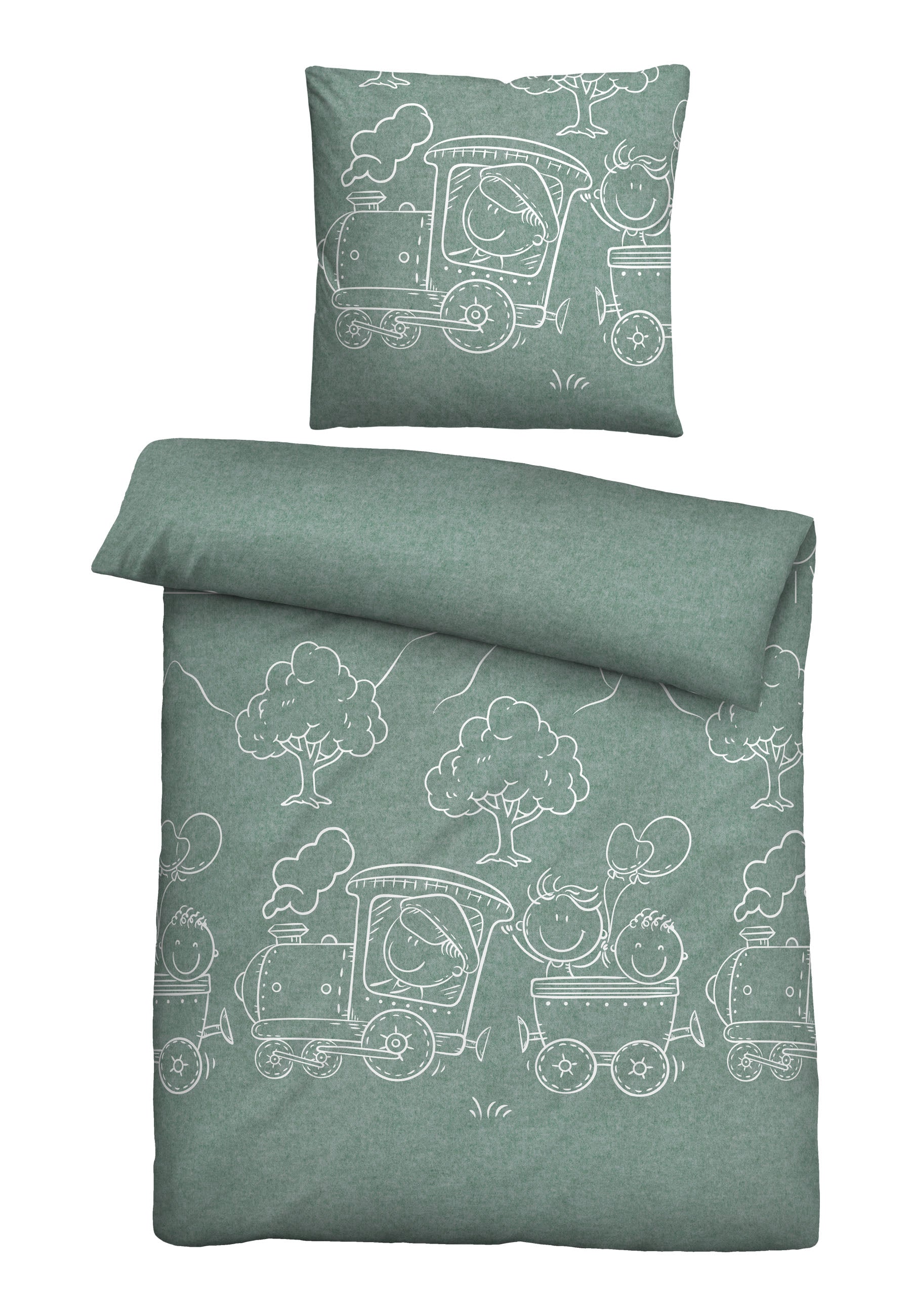 biberna Melange-Flanell Bettwäsche – Produktdetail