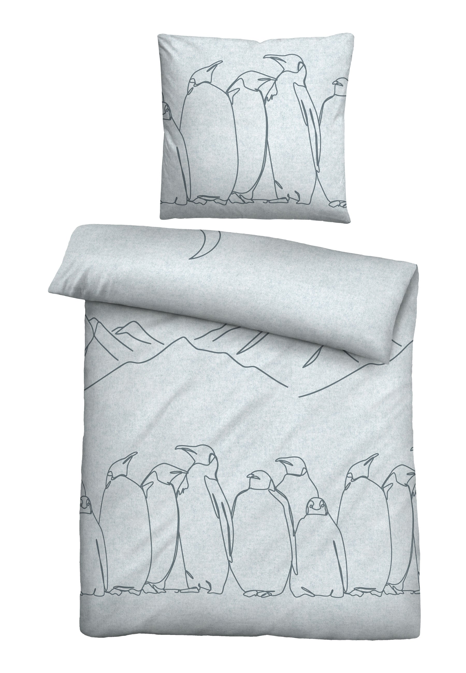 biberna Melange-Flanell Bettwäsche – Melange-Flanell