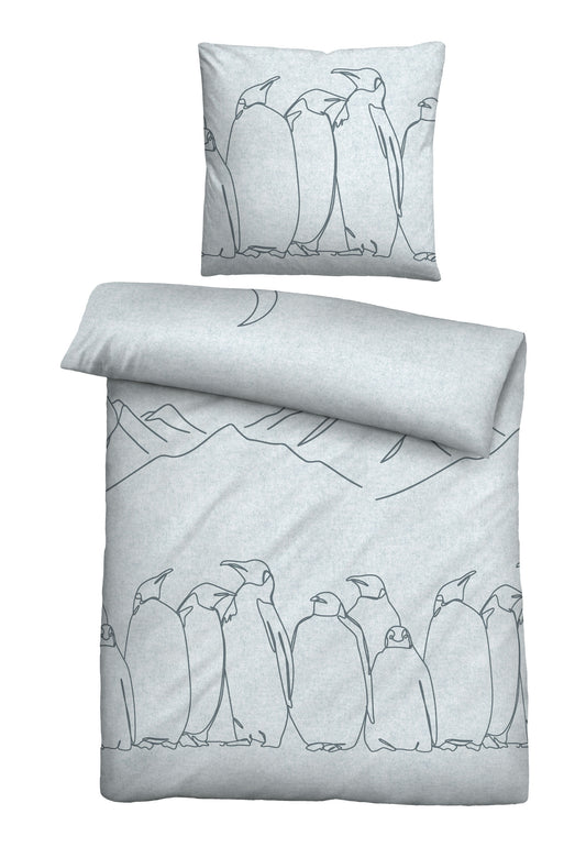 biberna Melange-Flanell Bettwäsche – Melange-Flanell