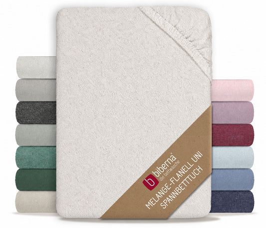 biberna Spannbetttuch – Grau
