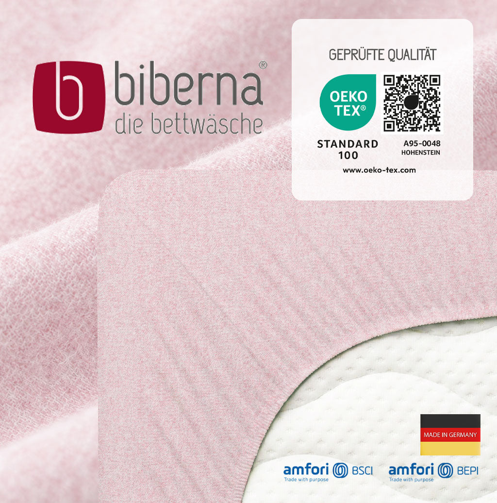 biberna Spannbetttuch – geprüfte Qualität, OEKO-TEX Standard 100
