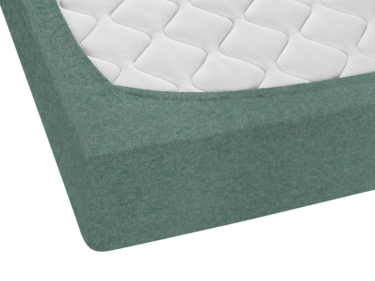 biberna Spannbetttuch Melange-Flanell – Detailaufnahme