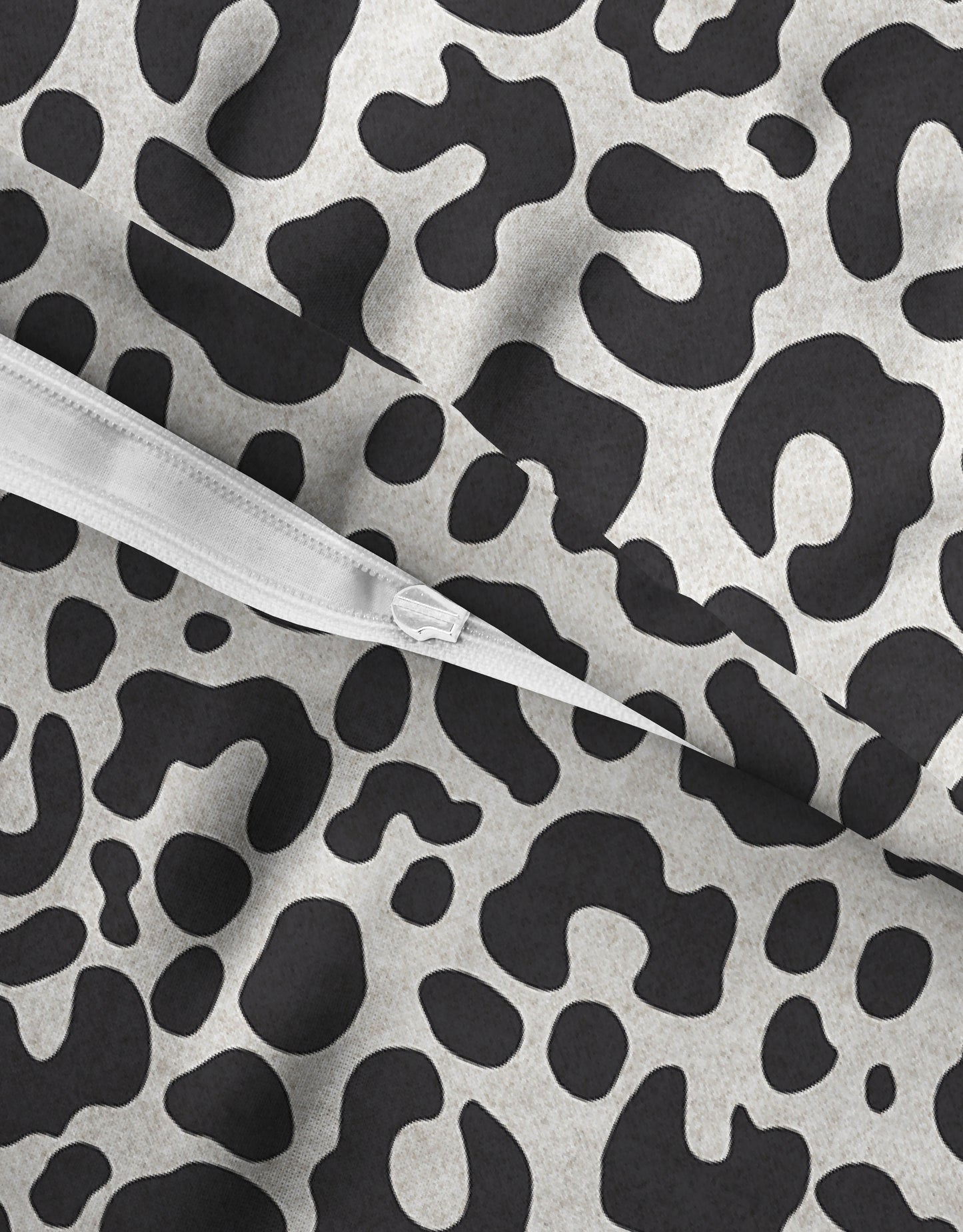 biberna Melange-Flanell Bettwäsche Grau – Produktdetail