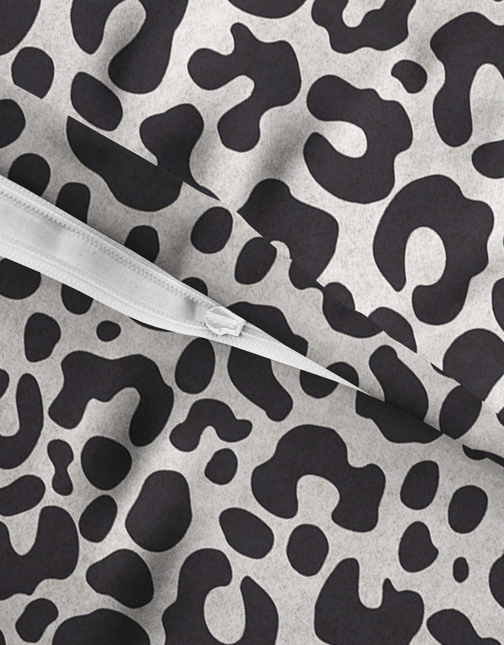biberna Melange-Flanell Bettwäsche Grau – Produktdetail